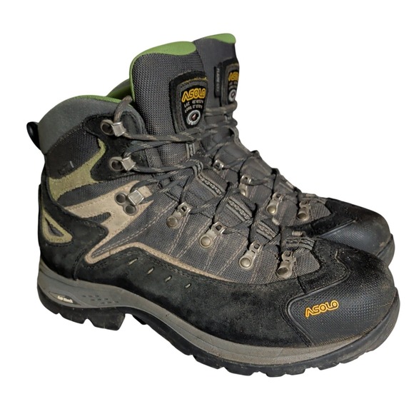 ASOLO Flame Mid GTX Boots Mens Size 9 Waterproof Hiking Backpacking READ DESC. main image 10